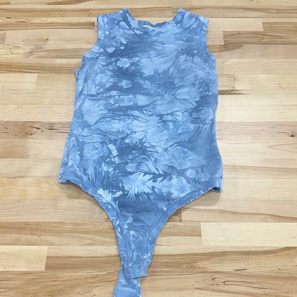 Sblue tie-dye Cotton Citizen bodysuit.
